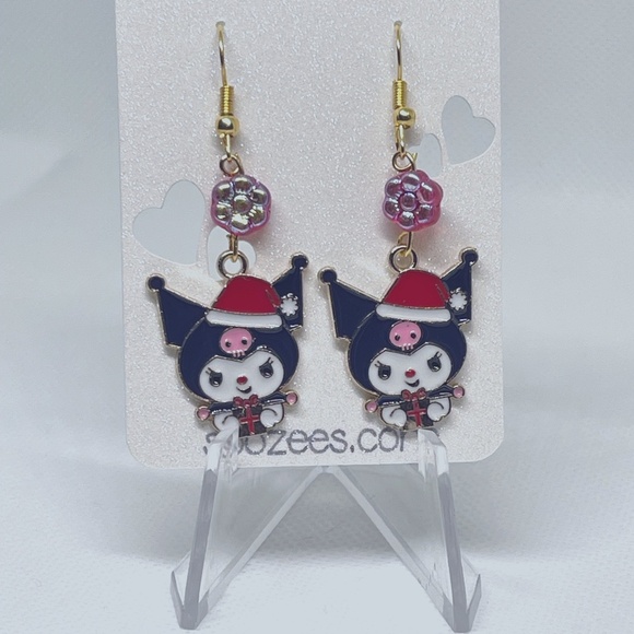 Kuromi Holiday Earrings - Picture 1 of 1